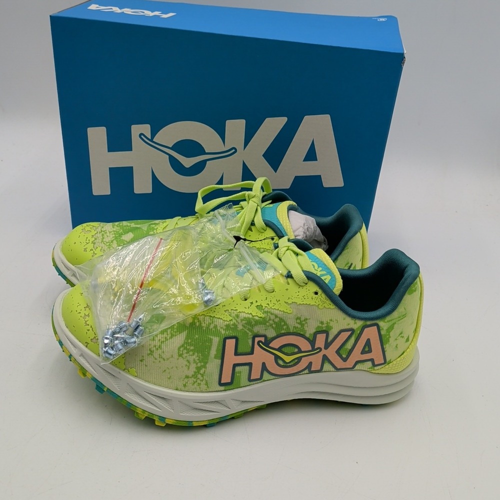 Hoka Crescendo XC Unisex Size 5.5M 7W Green 1141272-LLC‎ NEW Cross Country Shoe